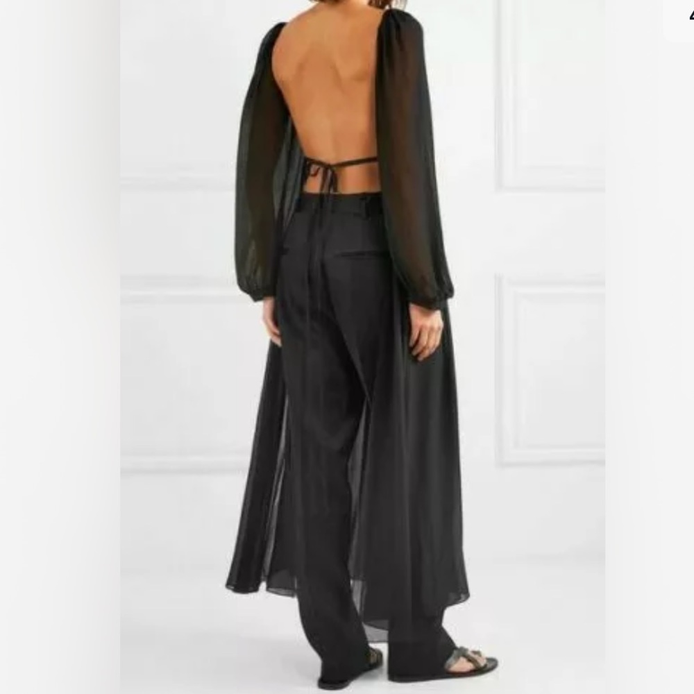 STELLA MCCARTNEY BLACK BACKLESS TUNIC SIZE SMALL - Picture 7 of 13
